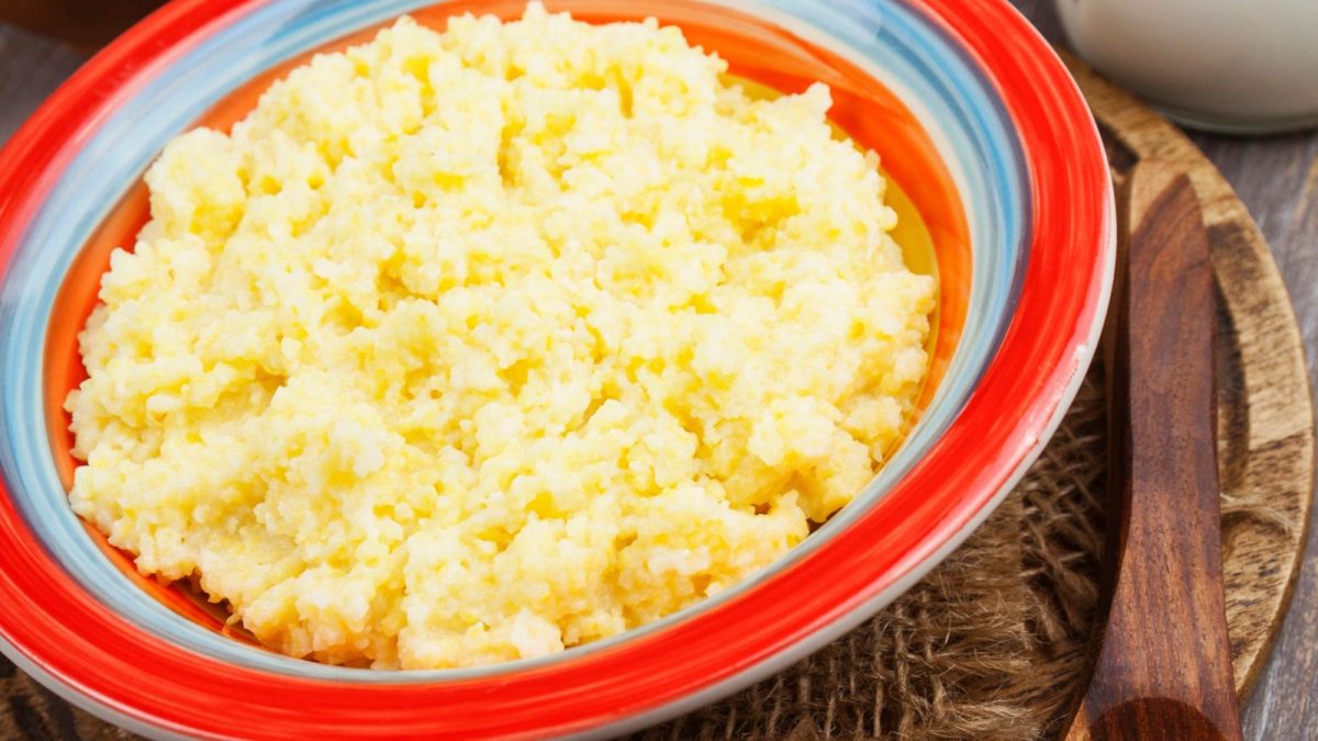 polenta on a table