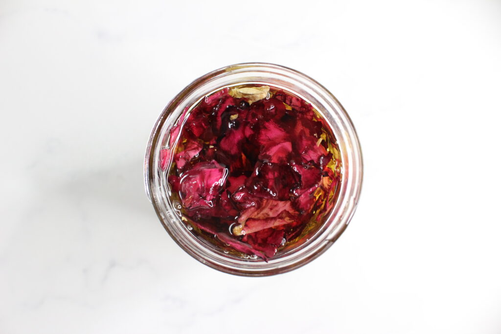 DIY Rose Petal Oil 3 Rose Tallow Face Cream