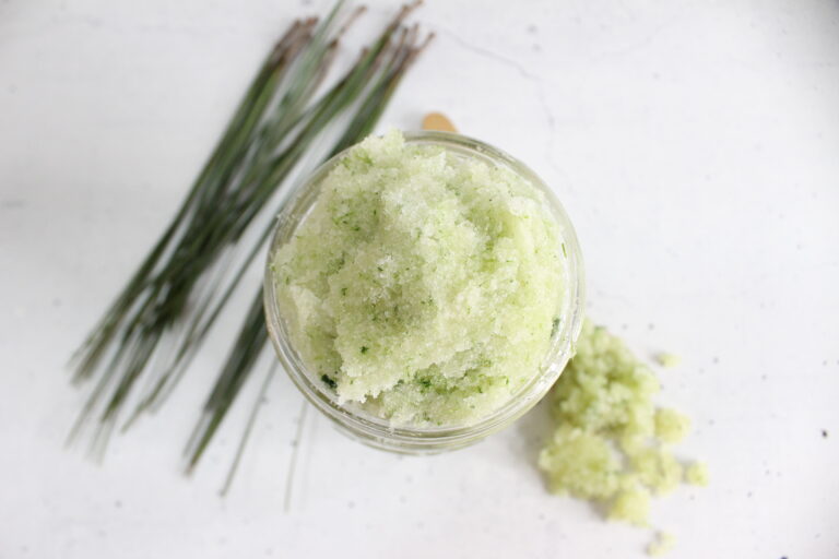 How to Make Pine Needle Sugar Scrub