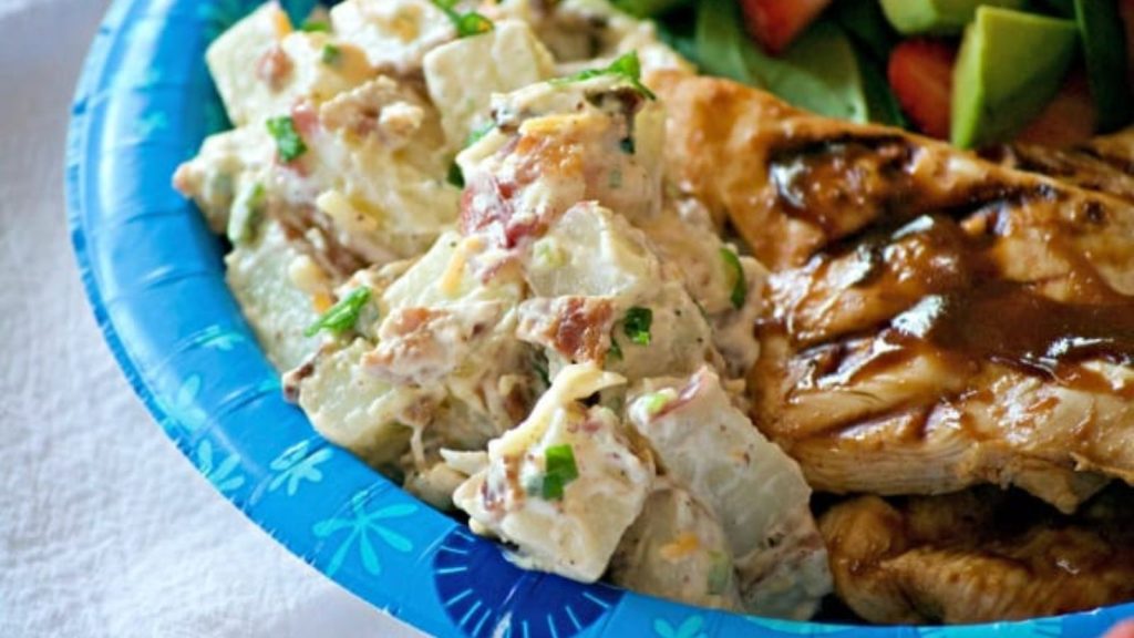 24 Potato Recipes You’ll Never Get Tired Of 23 Our Loaded Red Bliss Potato Salad with all the fixin's - a dijon-mayo dressing, bacon, green onions and cheese is a potato salad you'll eat all summer long!