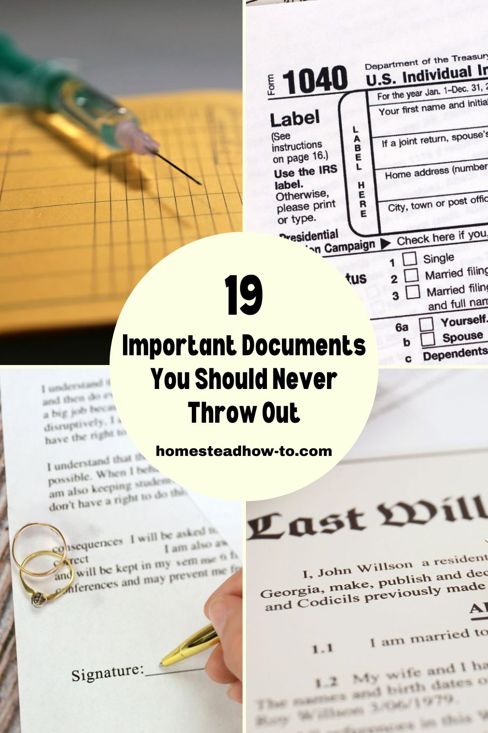 19 Important Documents You Should Never Throw Out