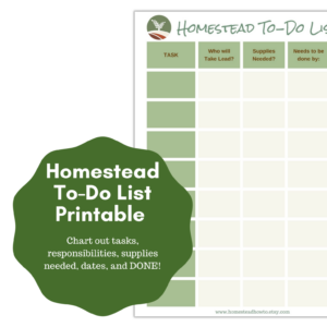 homestead project to do list - featured