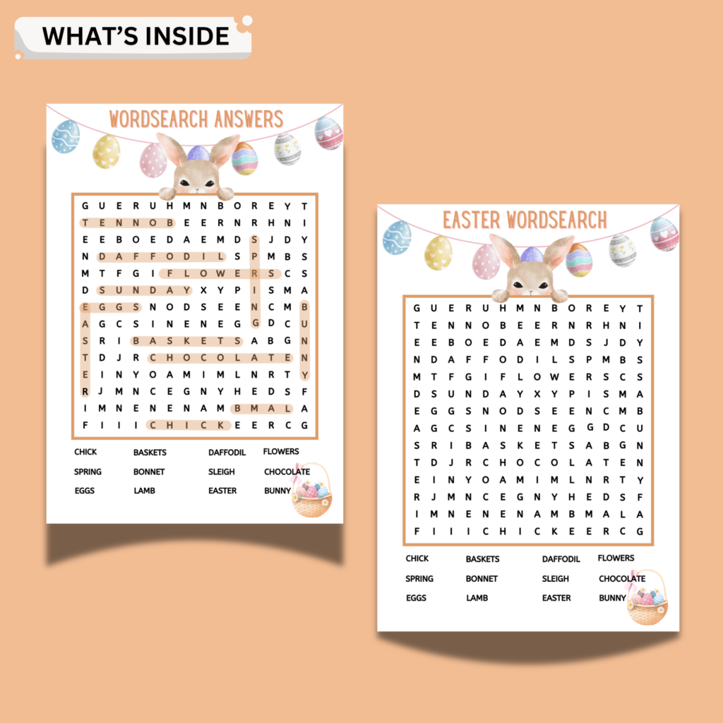 Easter Word Search Printable PDF For Kids | Fun Holiday Activity ...