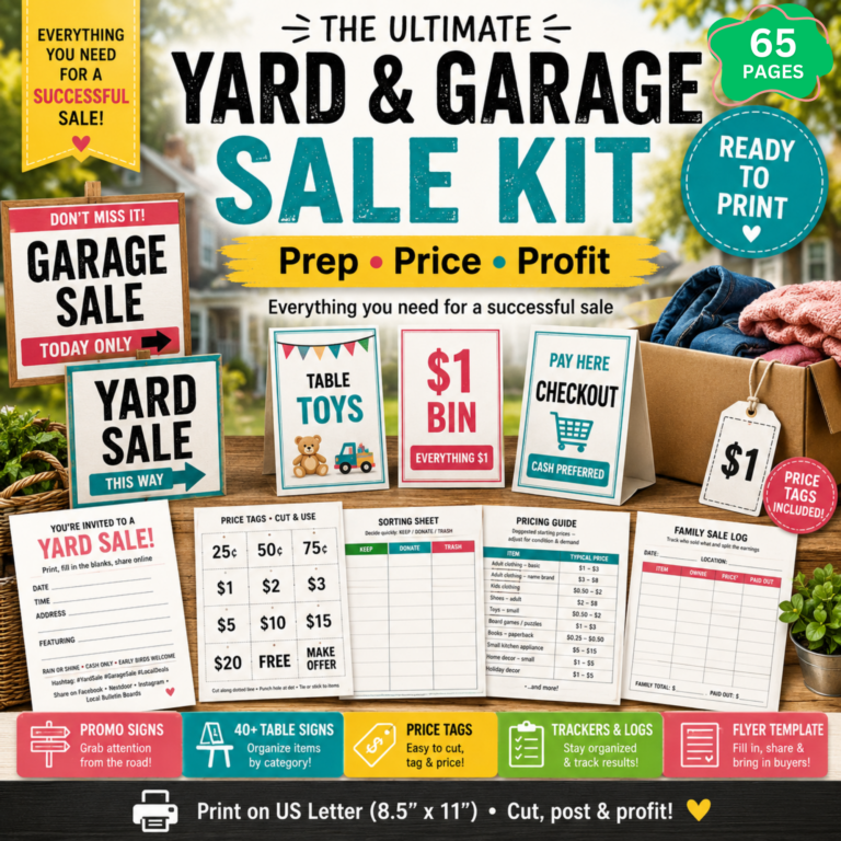 The Ultimate Garage Sale Kit That Makes Selling Your Stuff So Much Easier