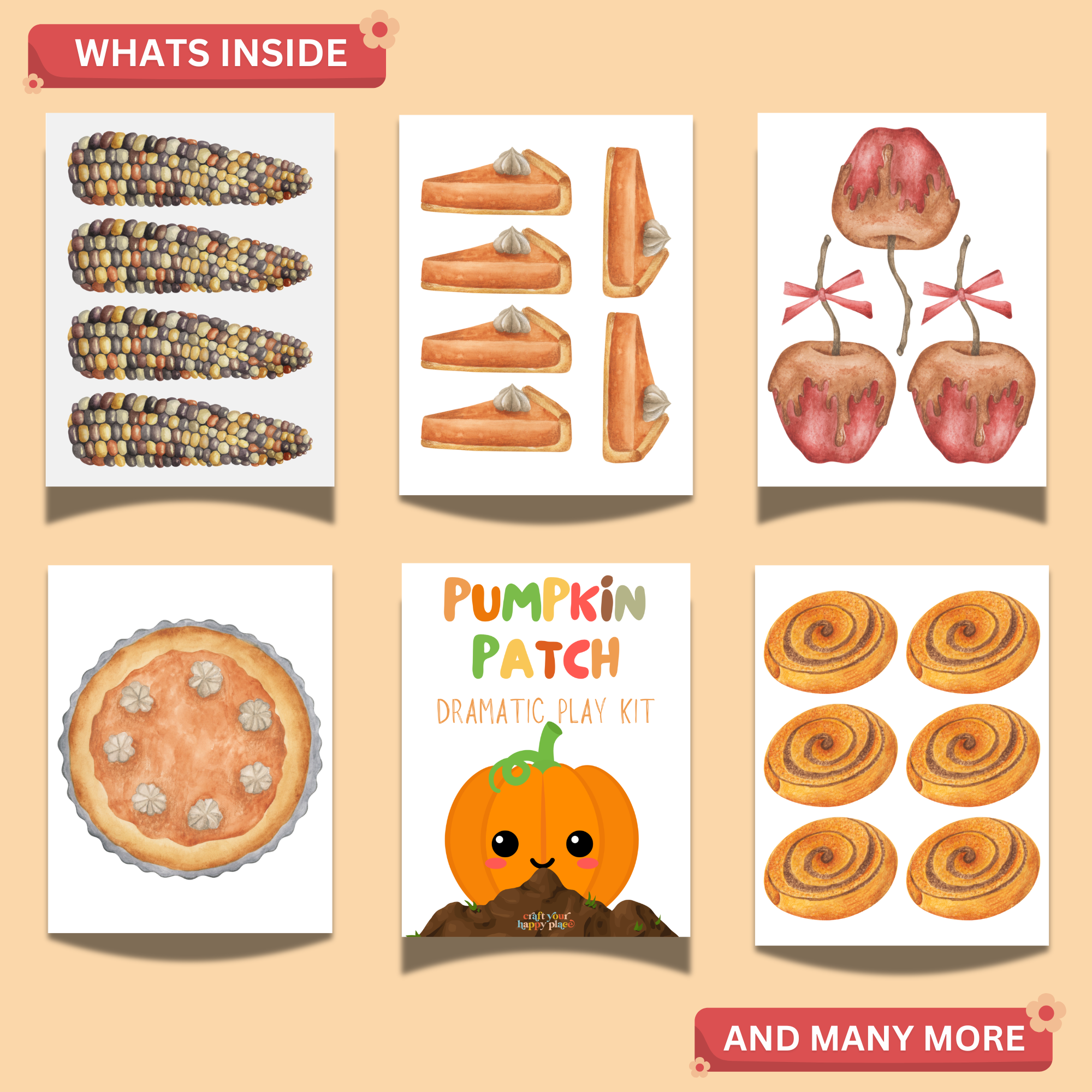 Pumpkin Patch Dramatic Play Kit Printable | 55-Page Fall Preschool Activity Bundle 2 Pumpkin Patch Dramatic Play Kit Printable | 55-Page Fall Preschool Activity Bundle - Image 2