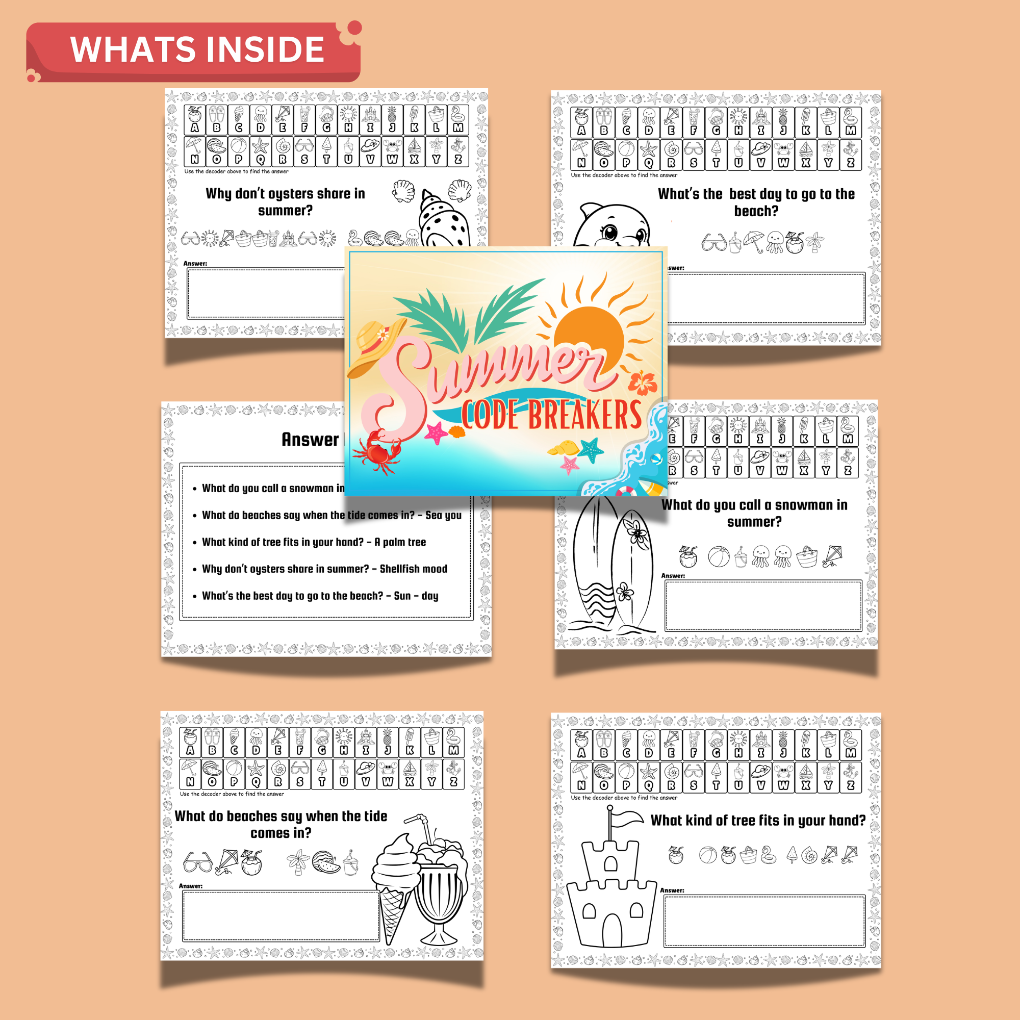 Summer Code Breakers Printable Activity Pack For Kids - Homestead How-To