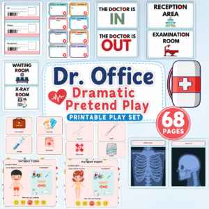 Doctor Dramatic Play Printable Set – 68-Page Pretend Play PDF