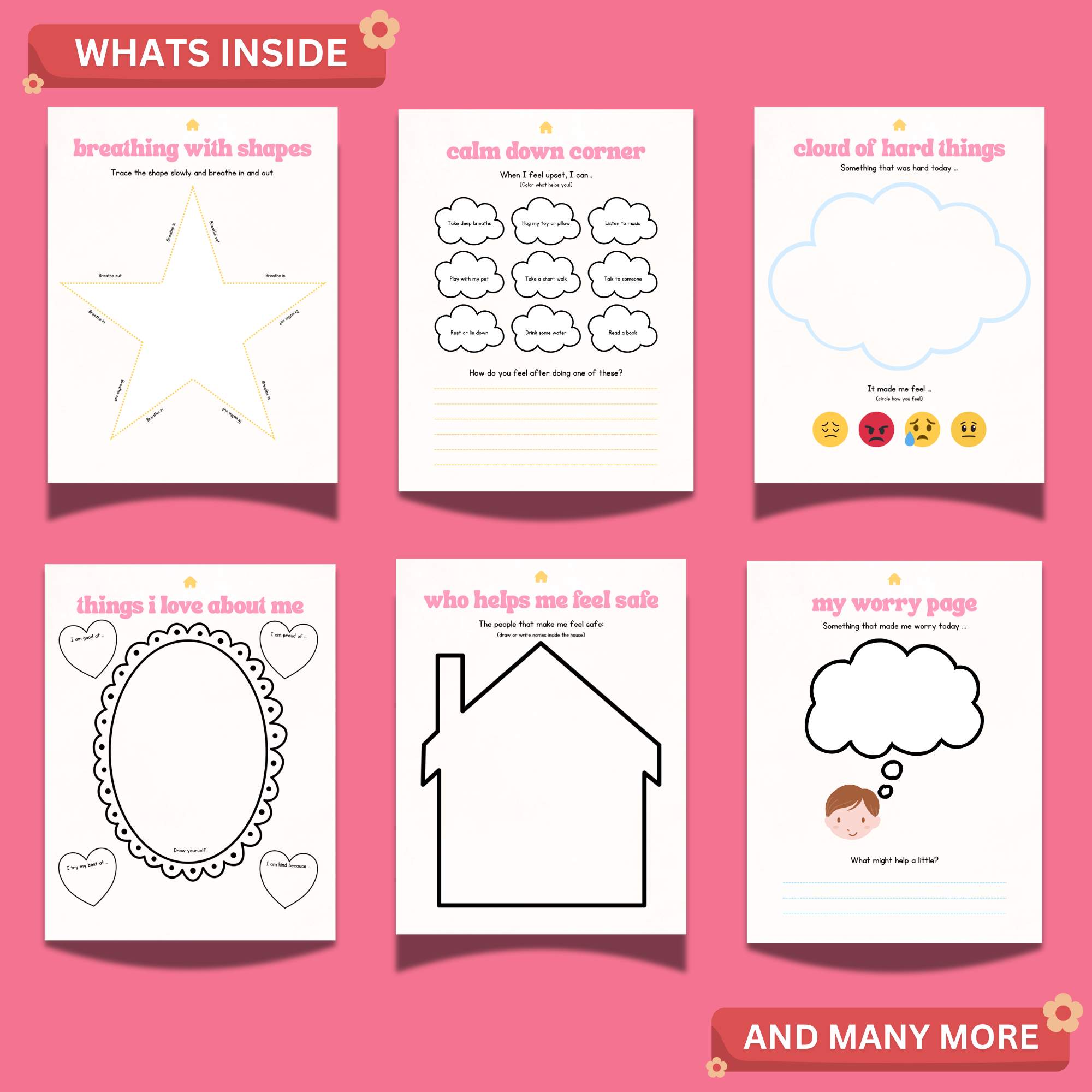 Mental Health Journal for Kids Printable PDF | Social Emotional Learning (SEL) Workbook | 15 Printable Activities 3 Mental Health Journal for Kids Printable PDF | Social Emotional Learning (SEL) Workbook | 15 Printable Activities - Image 3