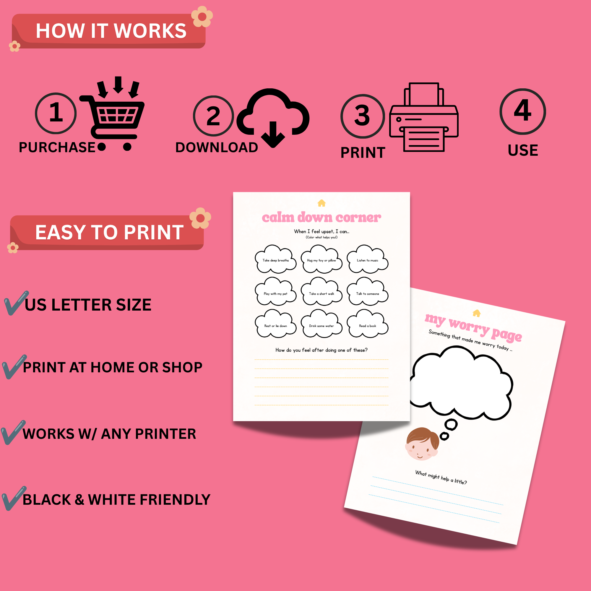 Mental Health Journal for Kids Printable PDF | Social Emotional Learning (SEL) Workbook | 15 Printable Activities 2 Mental Health Journal for Kids Printable PDF | Social Emotional Learning (SEL) Workbook | 15 Printable Activities - Image 2