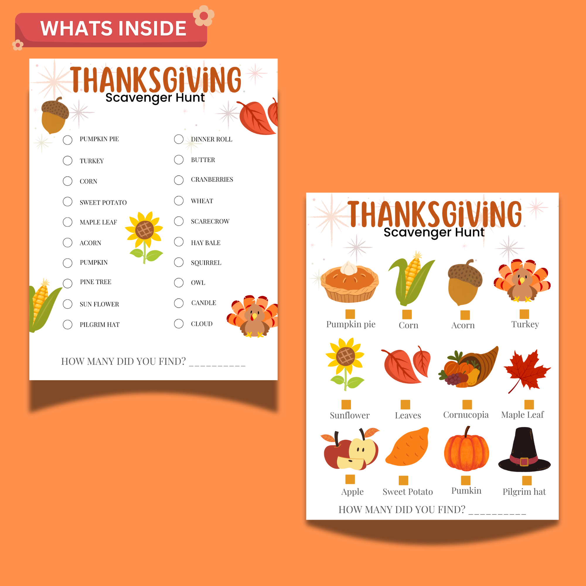 Thanksgiving Scavenger Hunt Printable – 2-Page Kids Activity 2 Thanksgiving Scavenger Hunt Printable – 2-Page Kids Activity - Image 2
