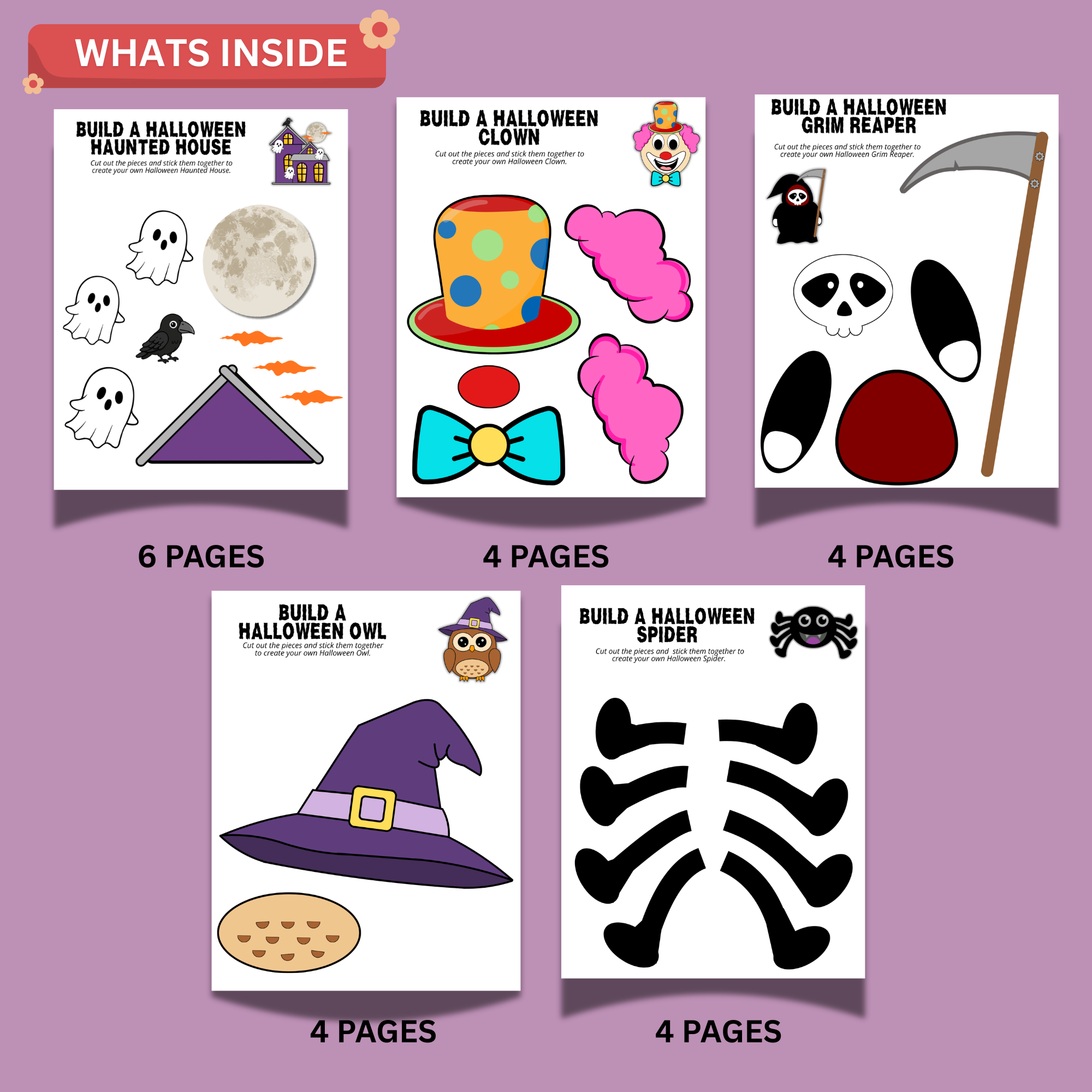 Ultimate Halloween Craft Bundle for Kids – 15 Printable Halloween Crafts 4 Ultimate Halloween Craft Bundle for Kids – 15 Printable Halloween Crafts - Image 4