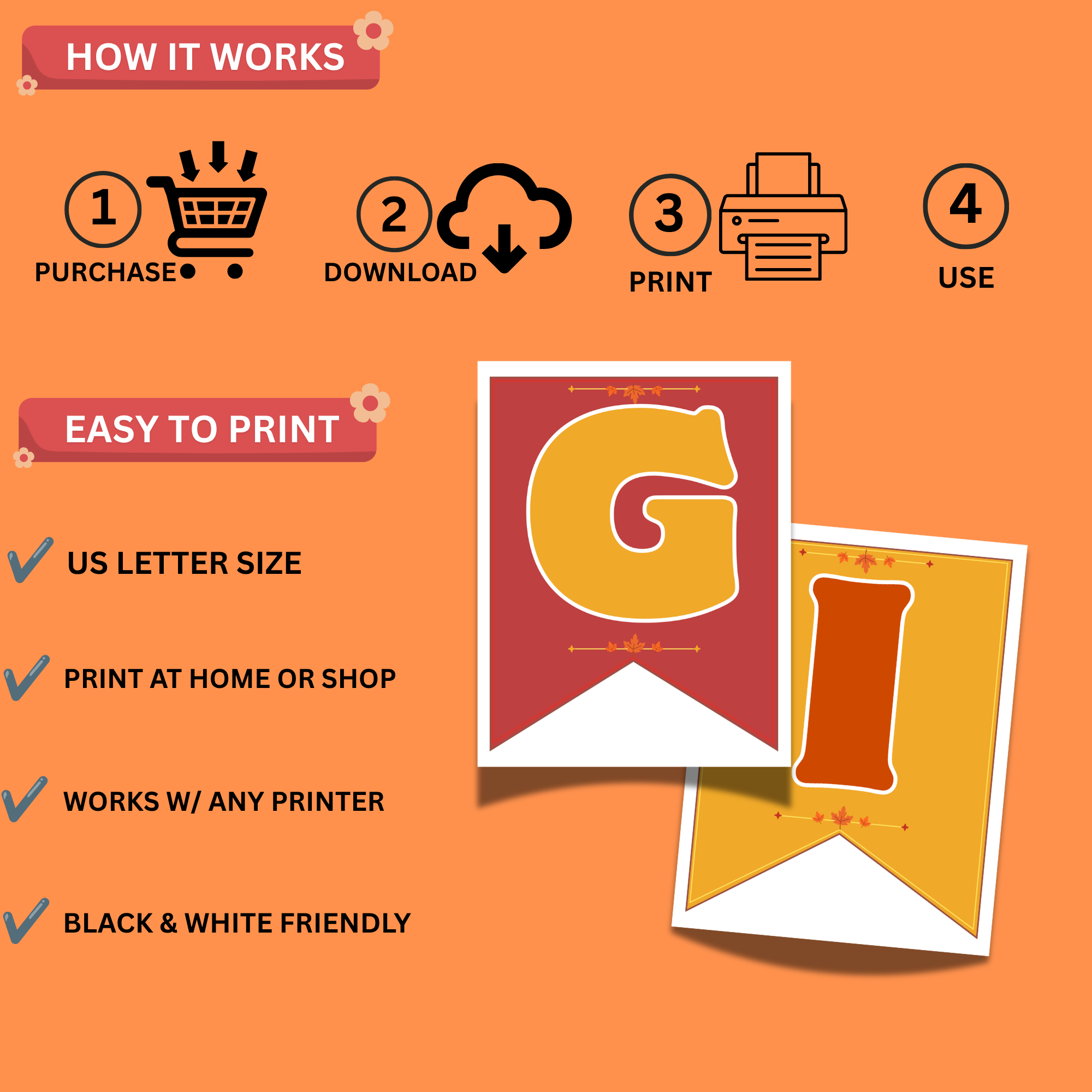 Happy Thanksgiving & Thankful Today & Always Banner Set – Fall Classroom Decor 3 Happy Thanksgiving & Thankful Today & Always Banner Set – Fall Classroom Decor - Image 3