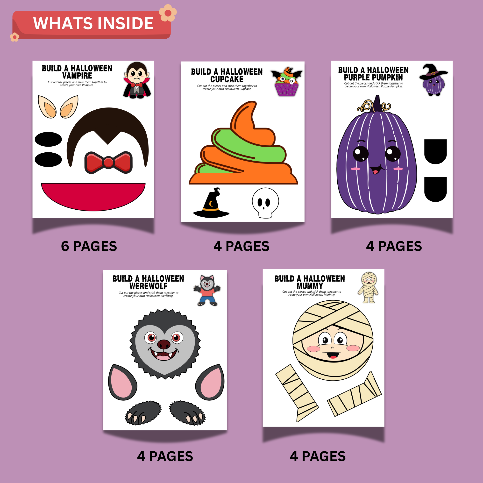 Ultimate Halloween Craft Bundle for Kids – 15 Printable Halloween Crafts 3 Ultimate Halloween Craft Bundle for Kids – 15 Printable Halloween Crafts - Image 3
