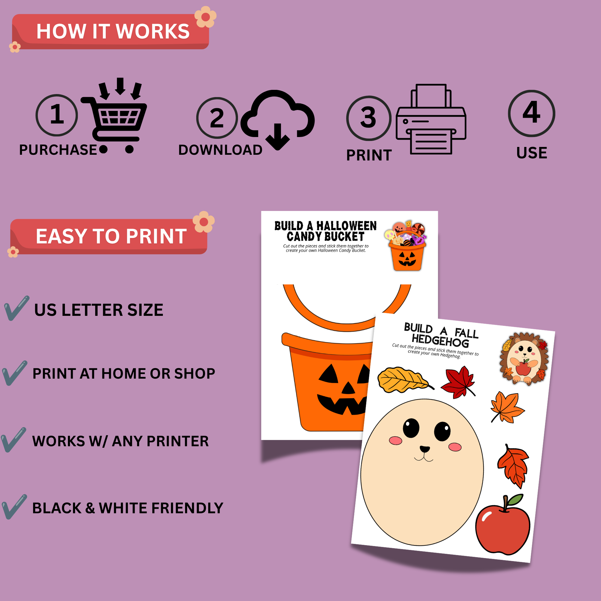 Ultimate Halloween Craft Bundle for Kids – 15 Printable Halloween Crafts 5 Ultimate Halloween Craft Bundle for Kids – 15 Printable Halloween Crafts - Image 5