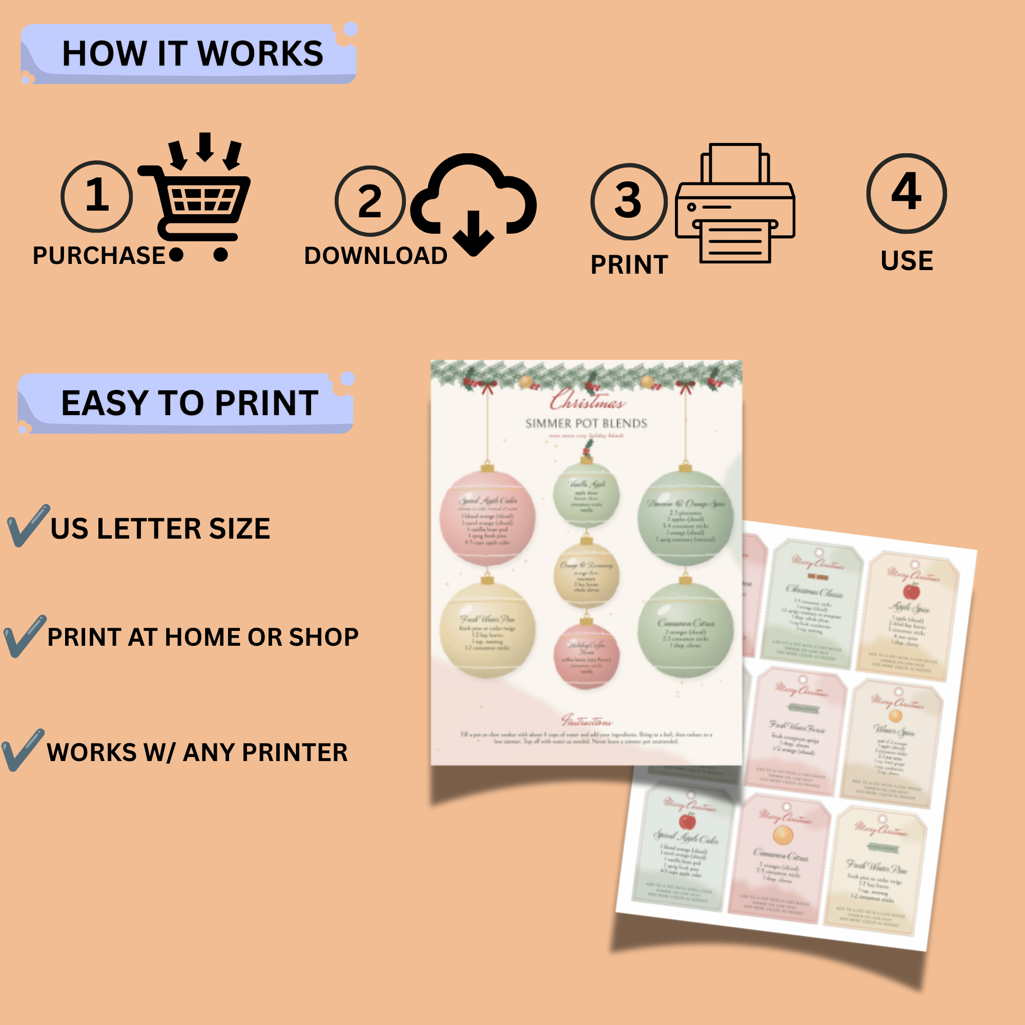 Christmas Simmer Pot Recipes & Printable Gift Tags 5 Christmas Simmer Pot Recipes & Printable Gift Tags - Image 5