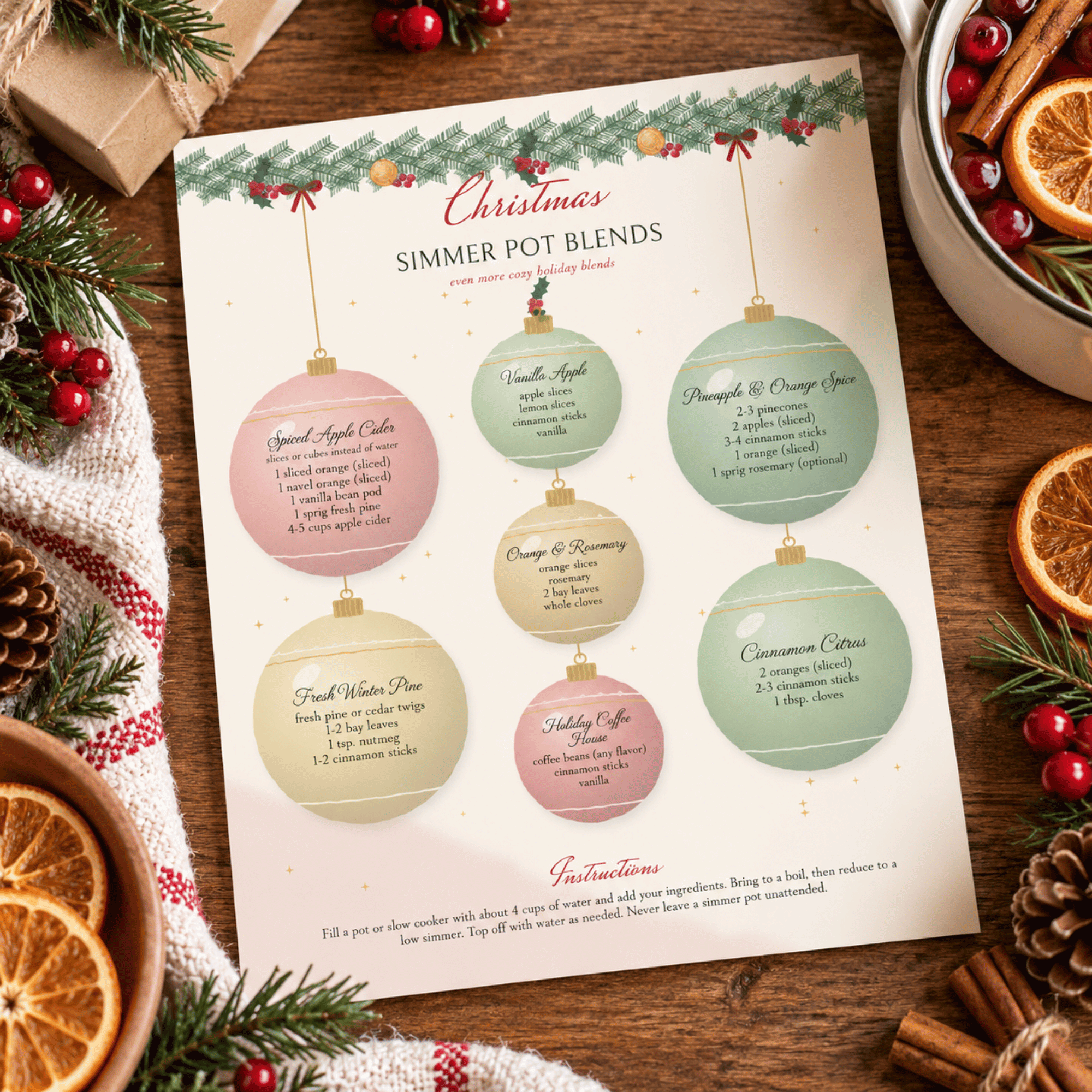 Christmas Simmer Pot Recipes & Printable Gift Tags 3 Christmas Simmer Pot Recipes & Printable Gift Tags - Image 3