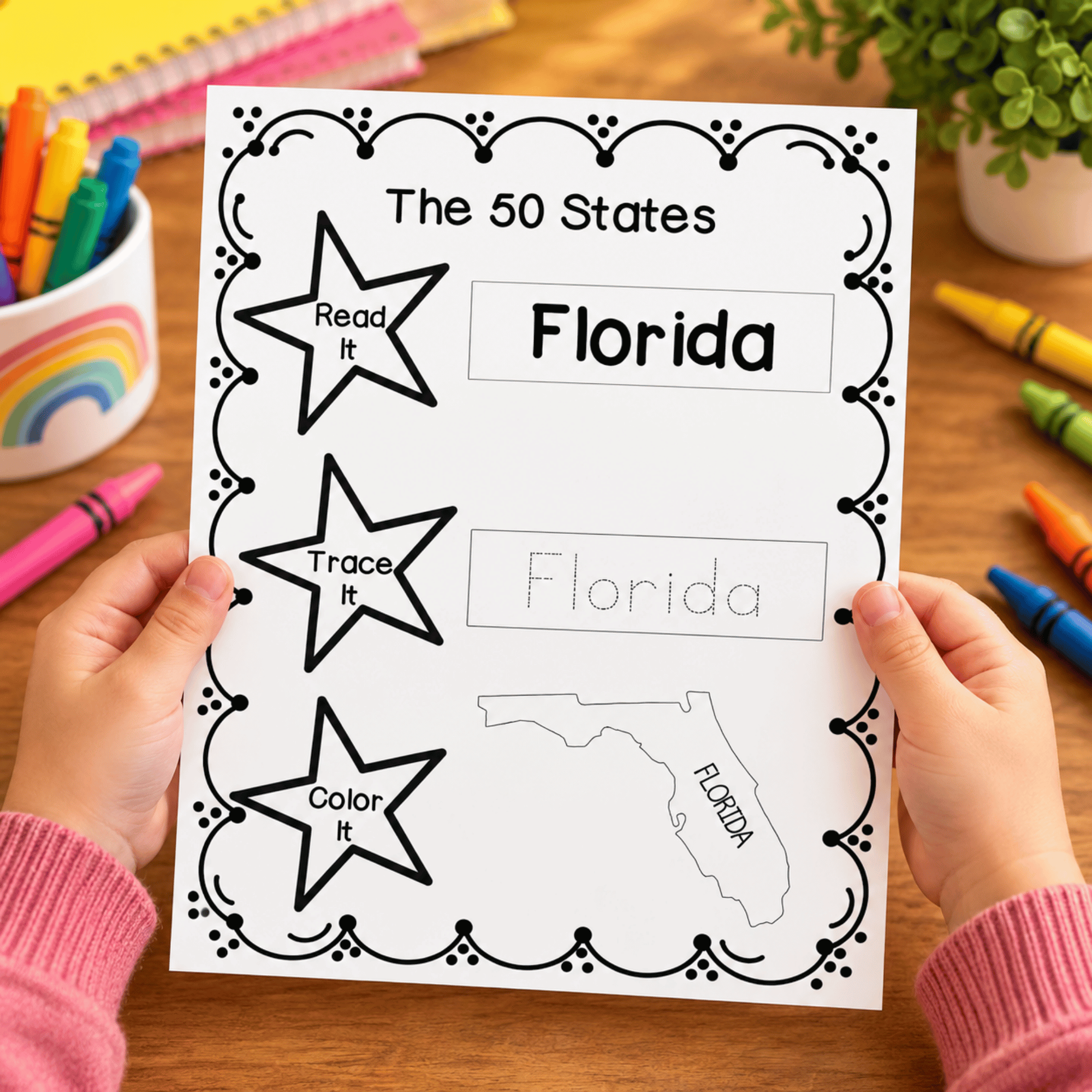 The 50 States Activity Printable – 50 Geography Worksheets for Kids 4 The 50 States Activity Printable – 50 Geography Worksheets for Kids - Image 4