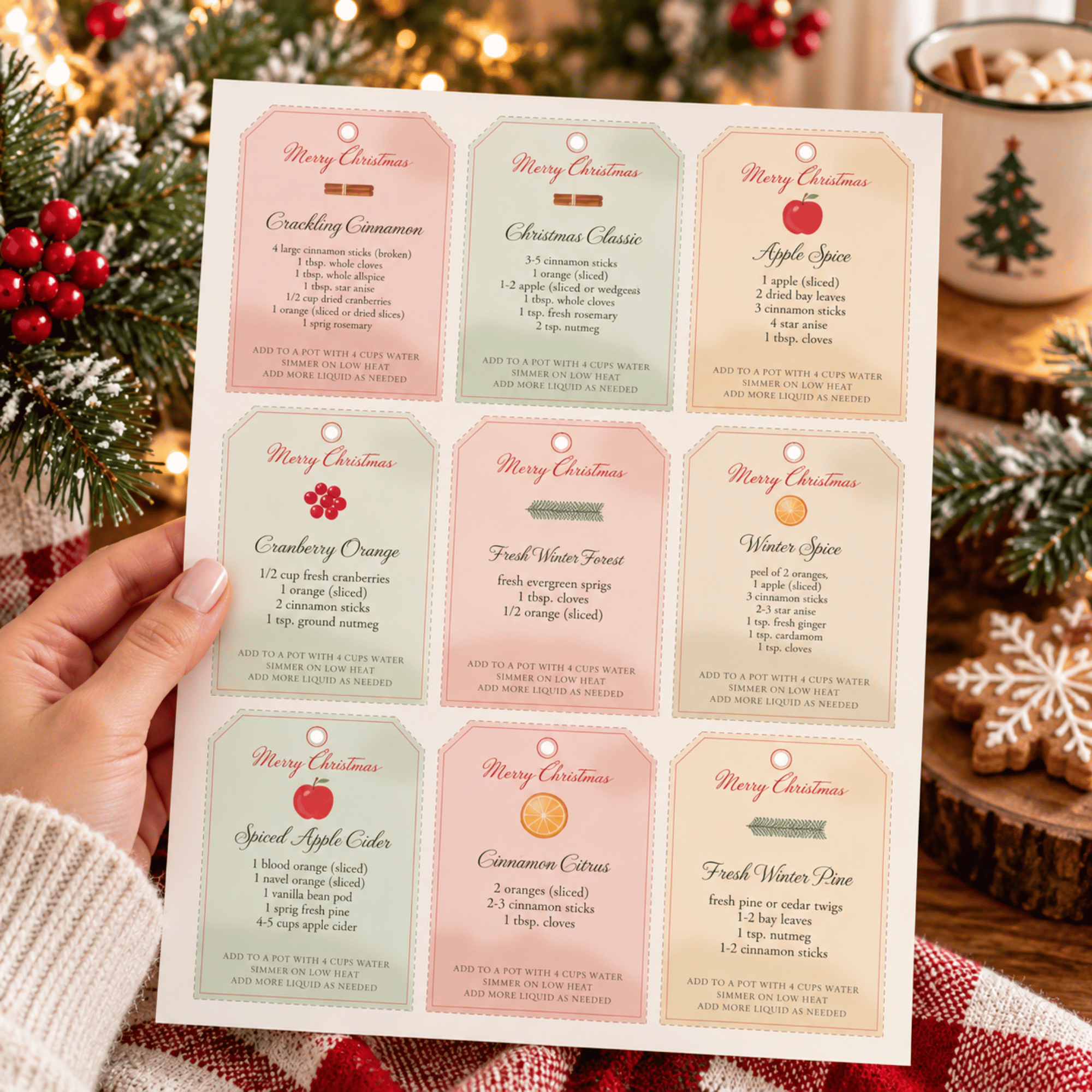 Christmas Simmer Pot Recipes & Printable Gift Tags 4 Christmas Simmer Pot Recipes & Printable Gift Tags - Image 4
