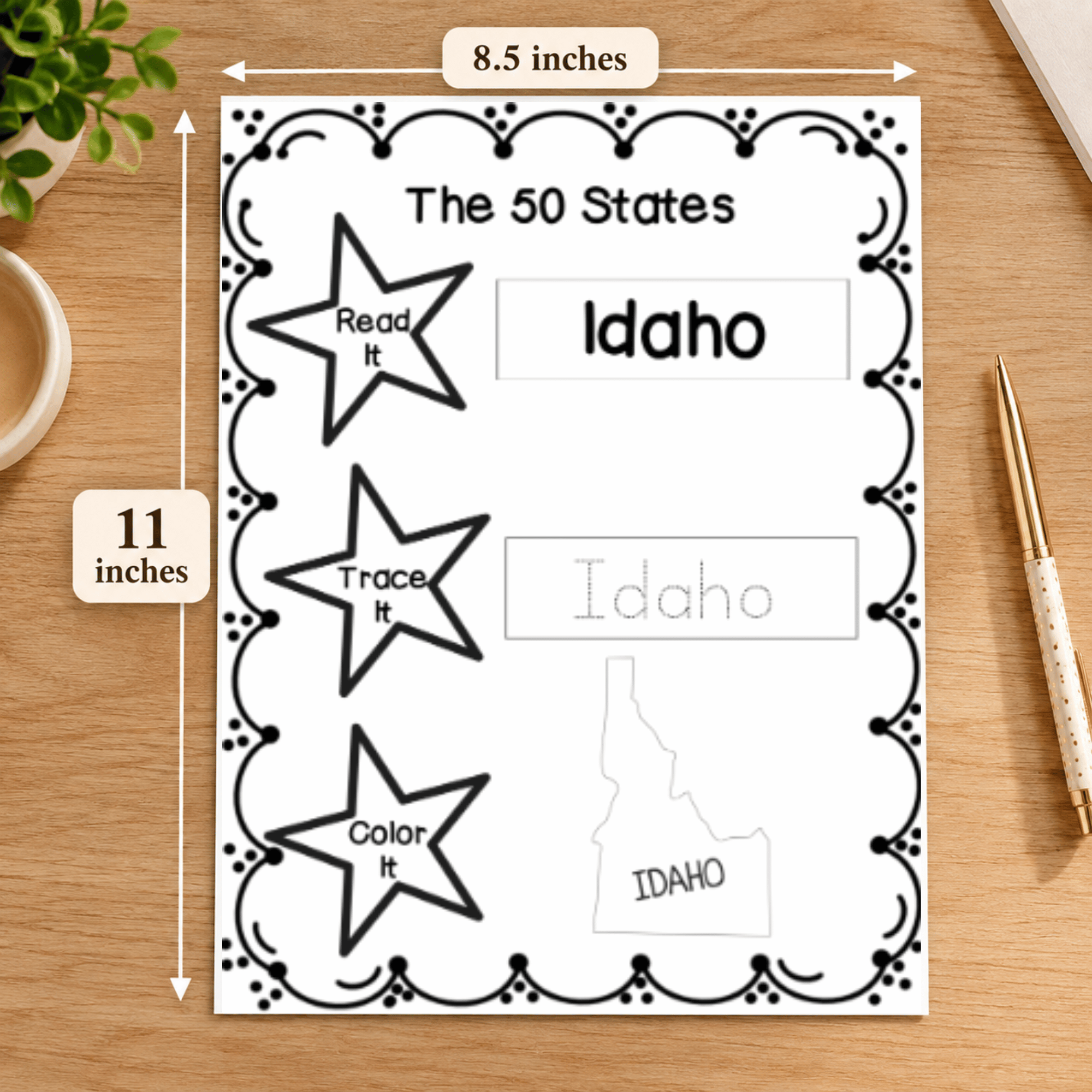 The 50 States Activity Printable – 50 Geography Worksheets for Kids 7 The 50 States Activity Printable – 50 Geography Worksheets for Kids - Image 7