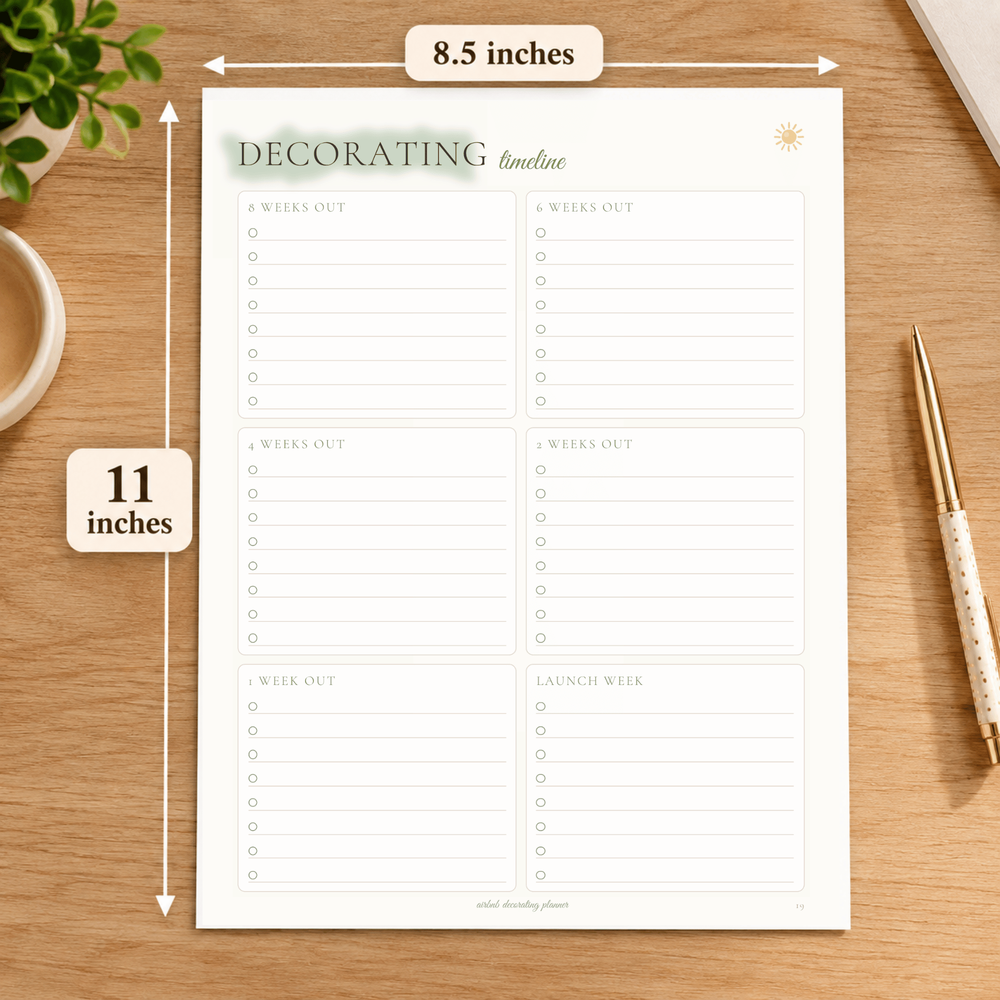 Airbnb Decorating Planner Printable – 24-Page Vacation Rental Decor Organizer 7 Airbnb Decorating Planner Printable – 24-Page Vacation Rental Decor Organizer - Image 7