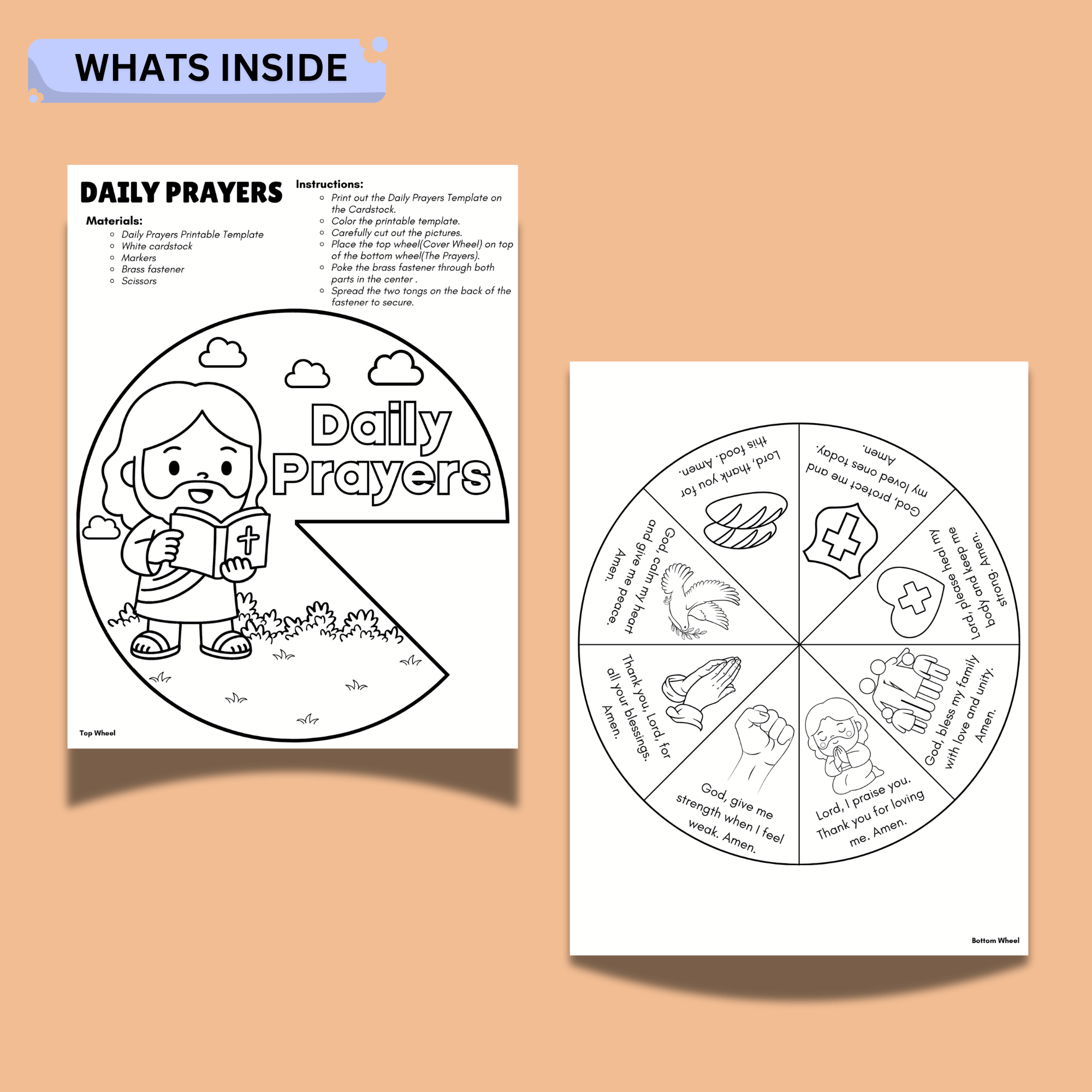 Bible Activity Sheets Printable 2 Bible Activity Sheets Printable - Image 2