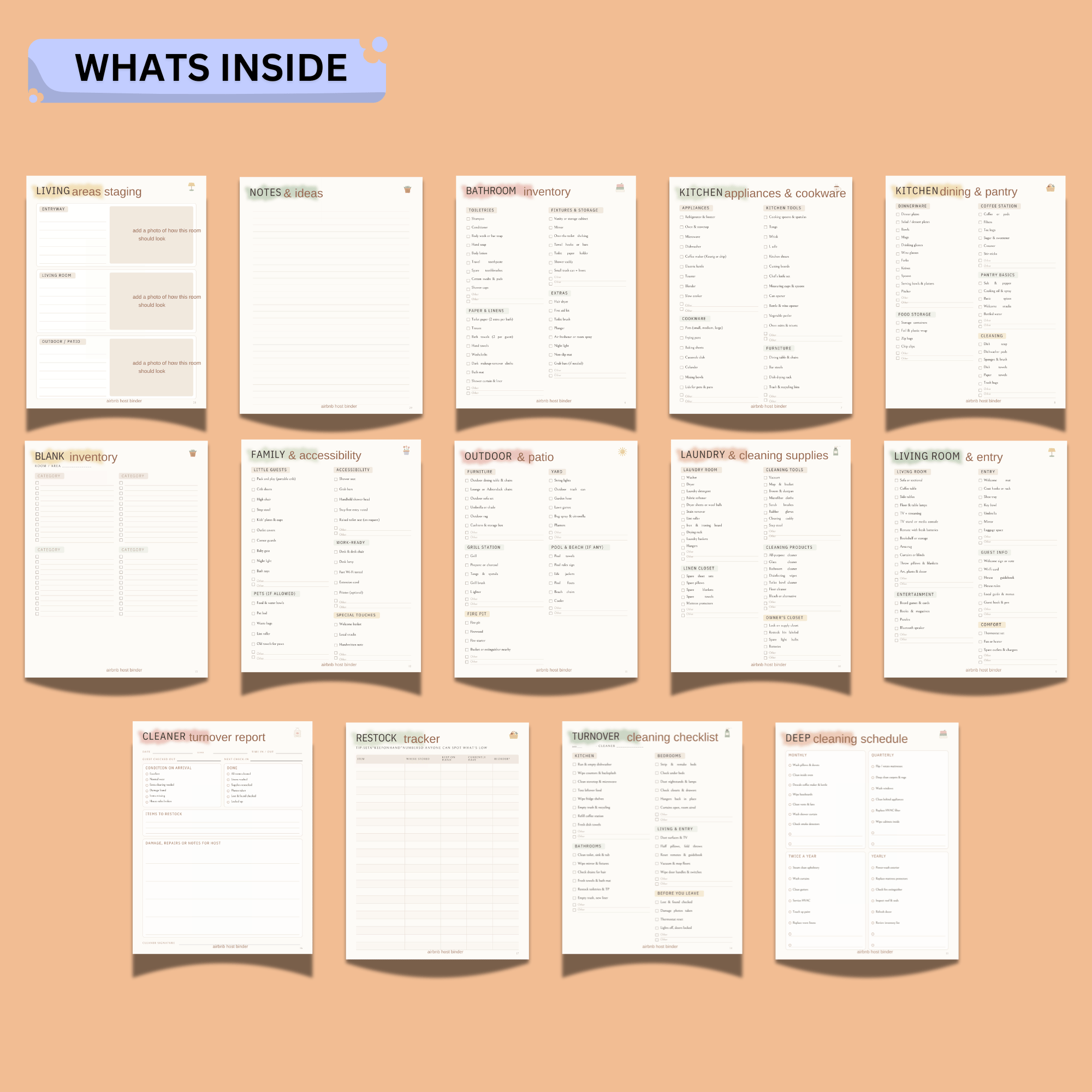 Airbnb Host Binder Printable – 29-Page Vacation Rental Management Planner 3 Airbnb Host Binder Printable – 29-Page Vacation Rental Management Planner - Image 3