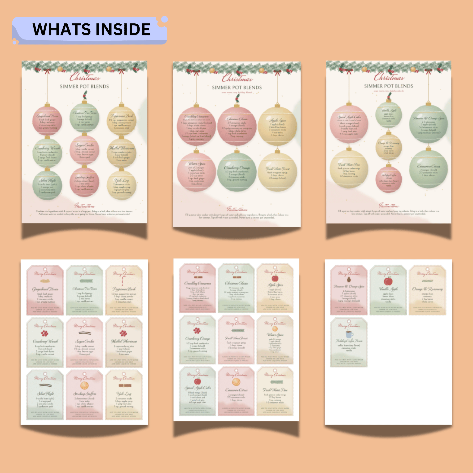 Christmas Simmer Pot Recipes & Printable Gift Tags 2 Christmas Simmer Pot Recipes & Printable Gift Tags - Image 2